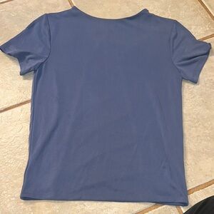 BKE Fitted Blue Short Sleeve Tee